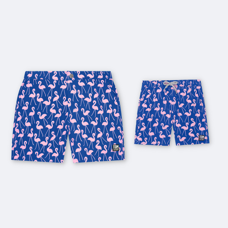 Flamingo 2 Pink Swim Shorts - Tucann America