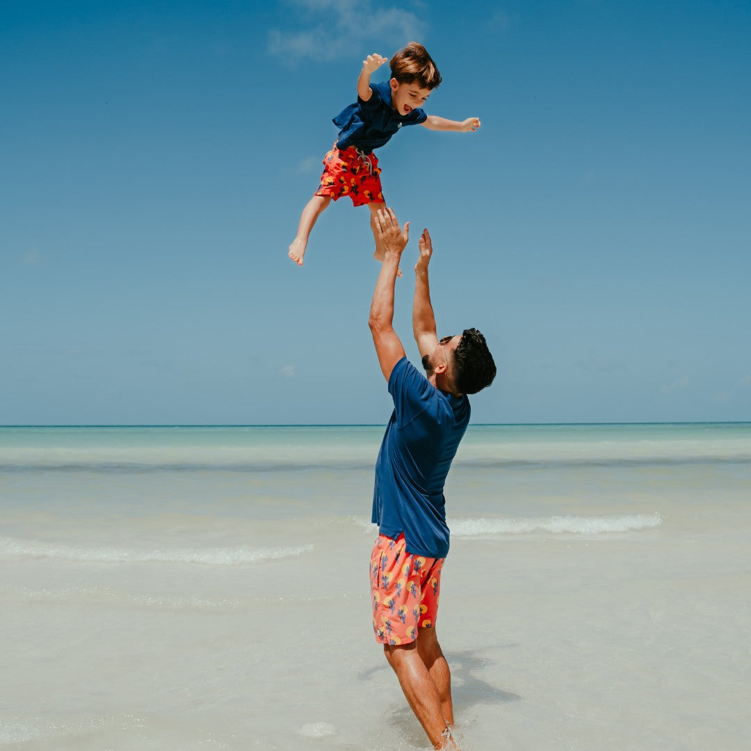 Dad Son Matching Swim Trunks WOLLED Father Son Matching Swim