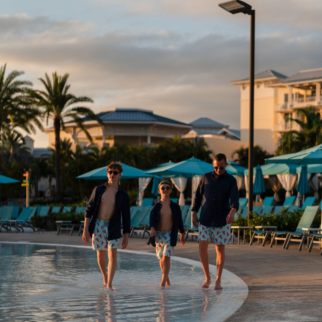 Light Blue & Berry Lobster Set 