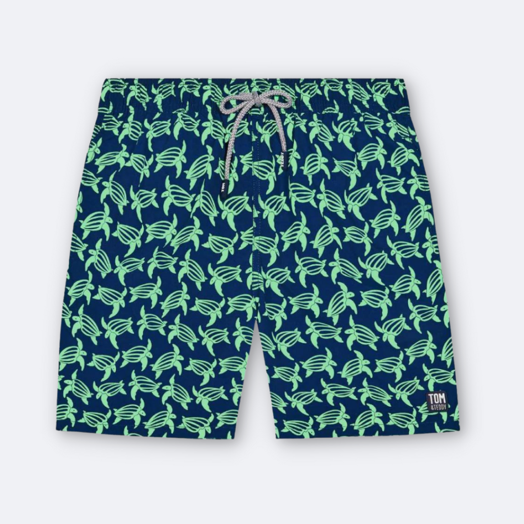 Navy & Green Turtles Set 