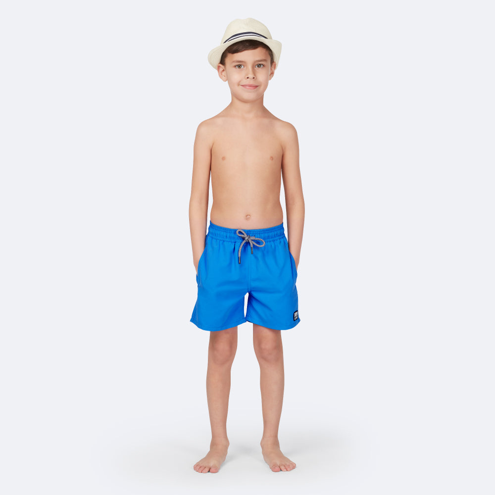 Boys Swim Shorts | Tom | Electric Blue & Teddy