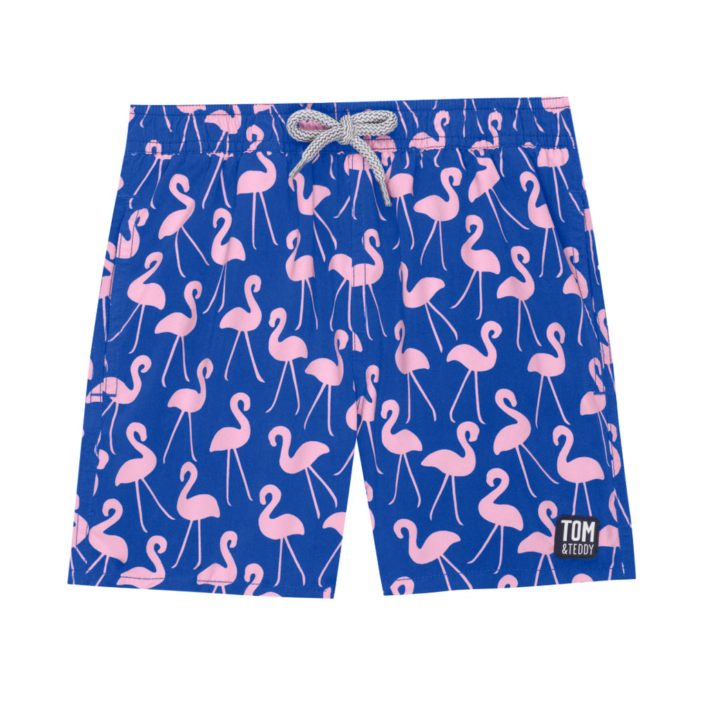 Flamingo 2 Pink Swim Shorts - 3, S