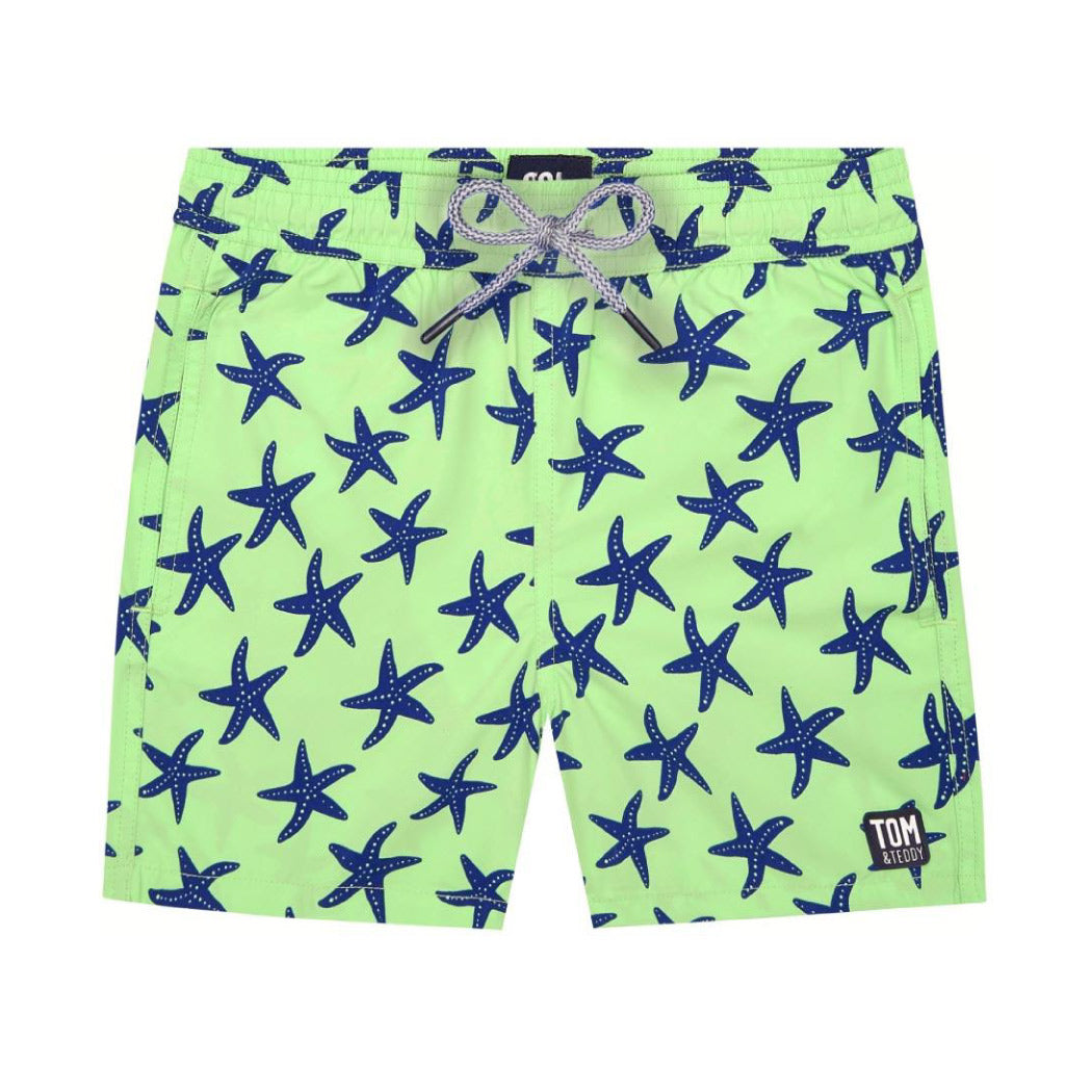 thumbnail image 2 of Adams Kids Boys Swimming Trunks | Military Green Drawstring Shorts 6 Month-4 Years 2 of 13