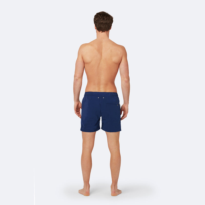 Mens Swim Shorts | Midnight Blue Tailored | Tom & teddy – Tom & Teddy