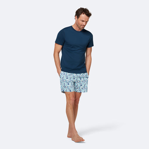 Deep Blue Short Sleeve Rash Guard