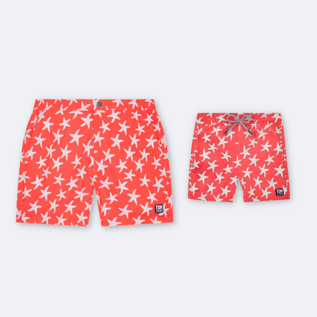 Stivali Father Son Matching Swim Trunks - Flamingo Modern Swimming Trunk Set  with Elastic Waistband - Daddy Son Bathing Suits, Blue, 6 Months :  : Clothing, Shoes & Accessories