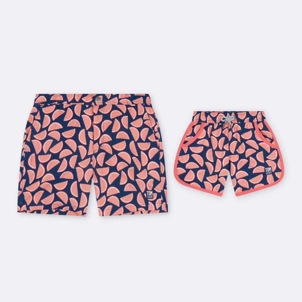 Navy & Pink Watermelons Set