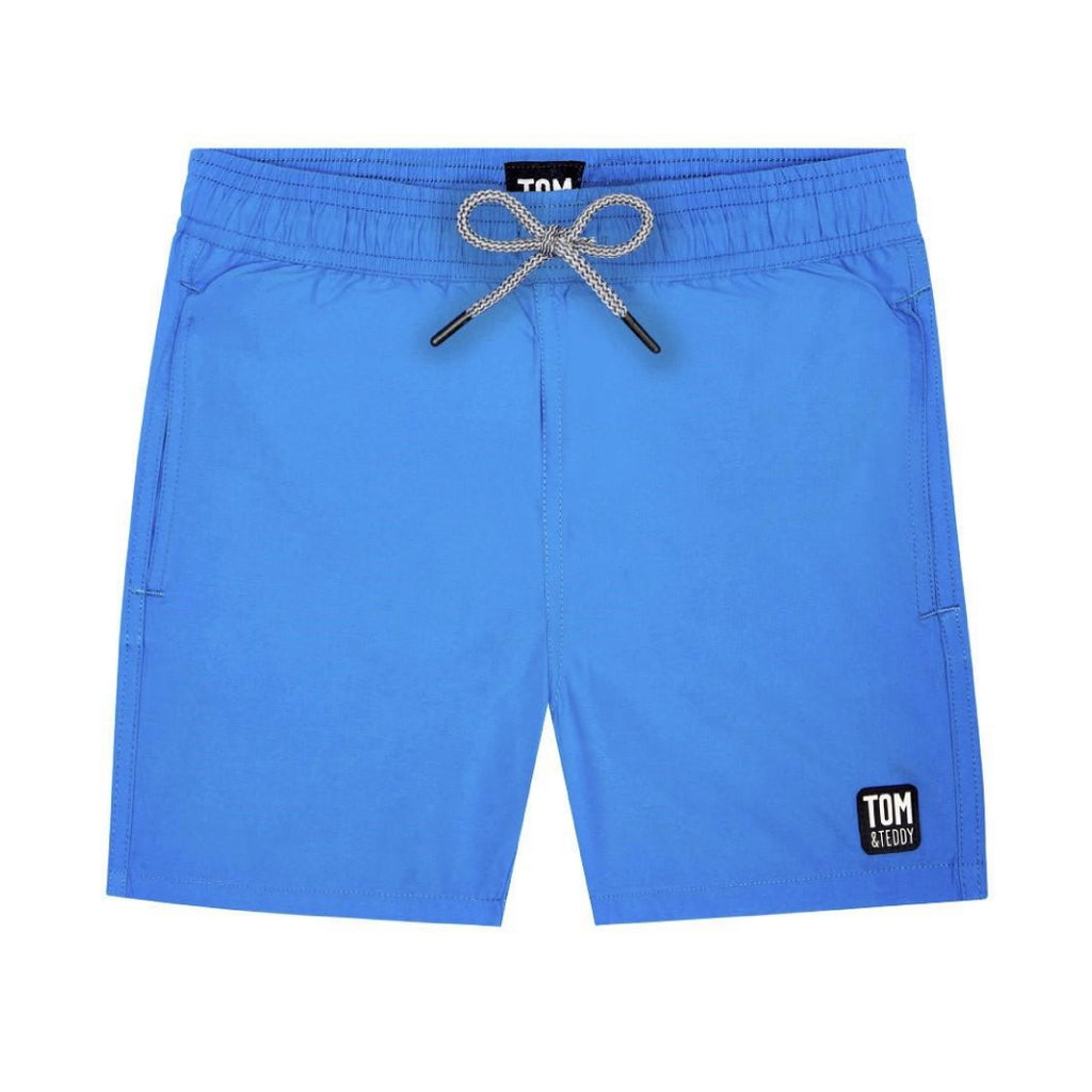 Boys Swim Shorts | Tom Teddy Electric | Blue 